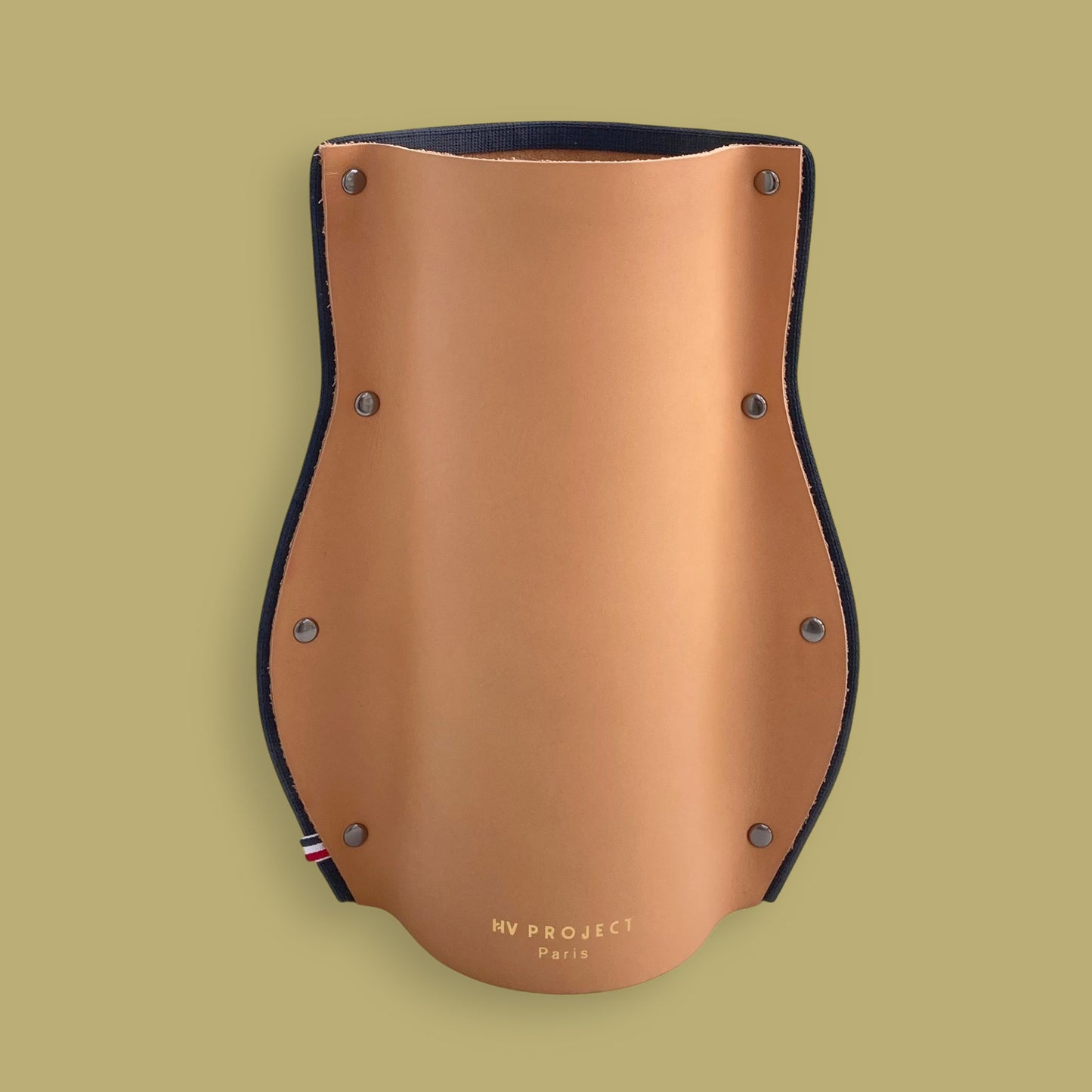 Modèle BOA Vase en toile de Jouy sur cuir